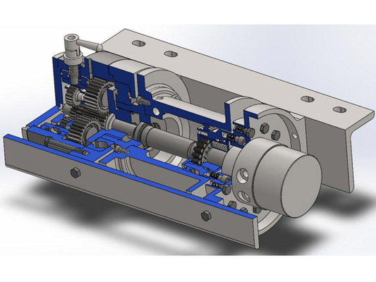 8 tons low-bed hydraulic winch