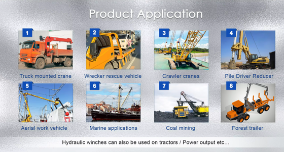 8 Ton 10 Ton 15 Ton 20 Ton 10000lbs 20000 Lb Hydraulic Winch for Wrecker Recovery Truck and Cranes